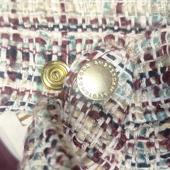 Scotch & Soda Glitter Tweed Dance All Night Over Sized Shirt Jacket SZ - Picture 15 of 16